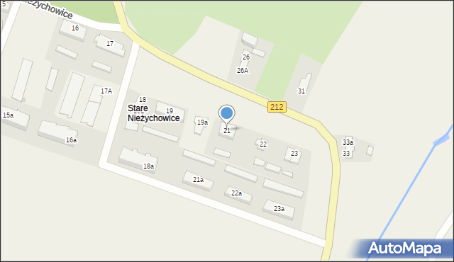 Nieżychowice, Nieżychowice, 21, mapa Nieżychowice