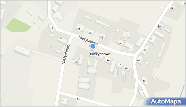 Nieżychowo, Nieżychowo, 11, mapa Nieżychowo