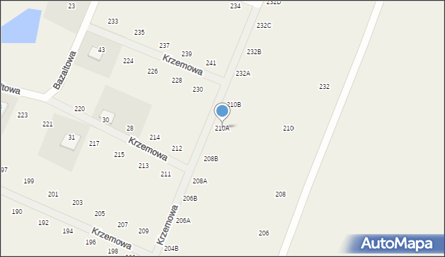 Nieżywięć, Nieżywięć, 210A, mapa Nieżywięć