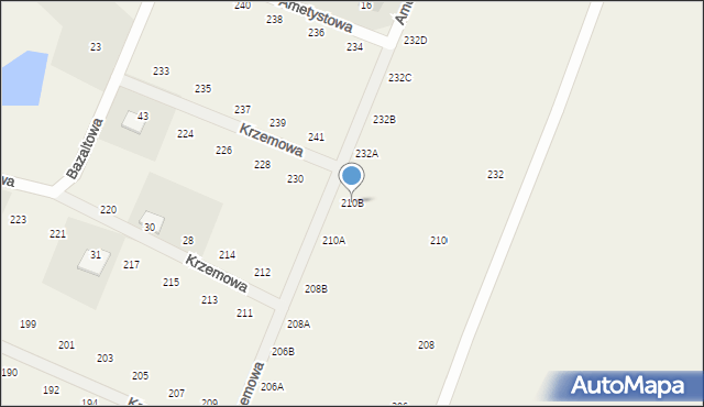 Nieżywięć, Nieżywięć, 210B, mapa Nieżywięć