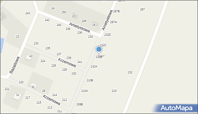 Nieżywięć, Nieżywięć, 232B, mapa Nieżywięć