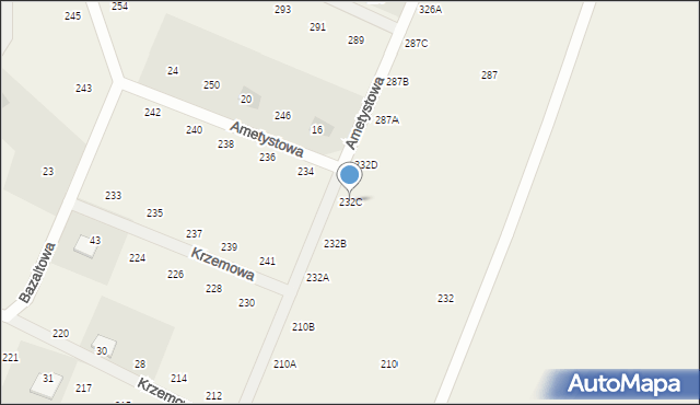 Nieżywięć, Nieżywięć, 232C, mapa Nieżywięć