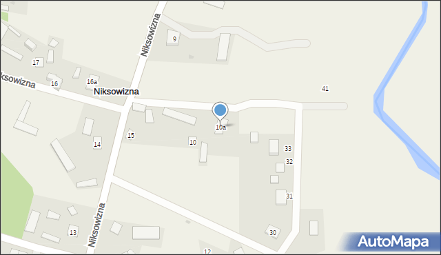 Niksowizna, Niksowizna, 10a, mapa Niksowizna