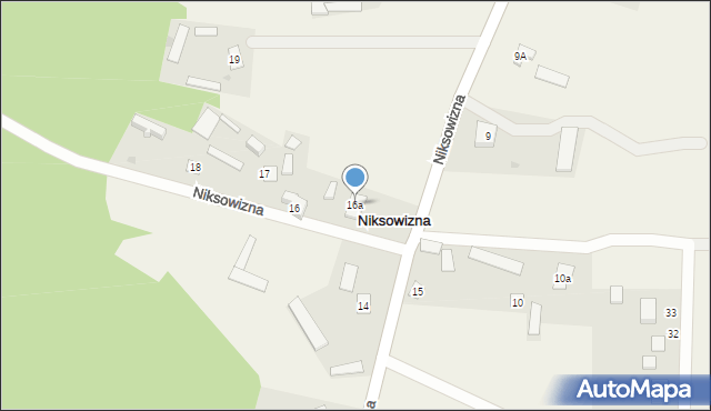 Niksowizna, Niksowizna, 16a, mapa Niksowizna