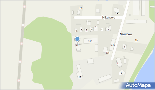 Nikutowo, Nikutowo, 13, mapa Nikutowo