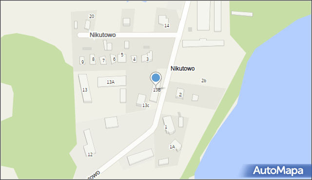 Nikutowo, Nikutowo, 13B, mapa Nikutowo