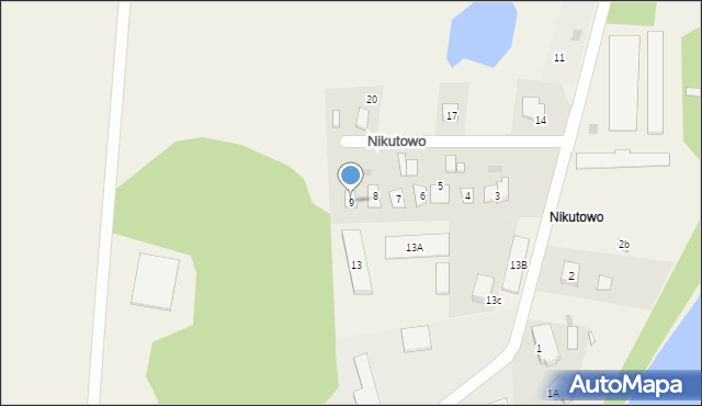 Nikutowo, Nikutowo, 9, mapa Nikutowo