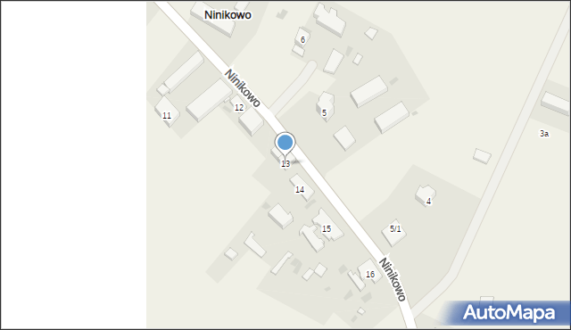 Ninikowo, Ninikowo, 13, mapa Ninikowo