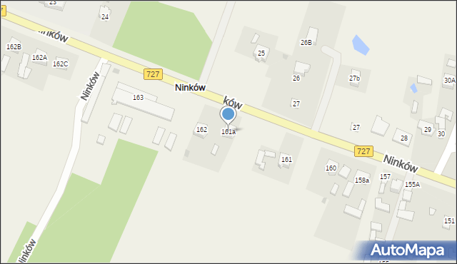 Ninków, Ninków, 161a, mapa Ninków