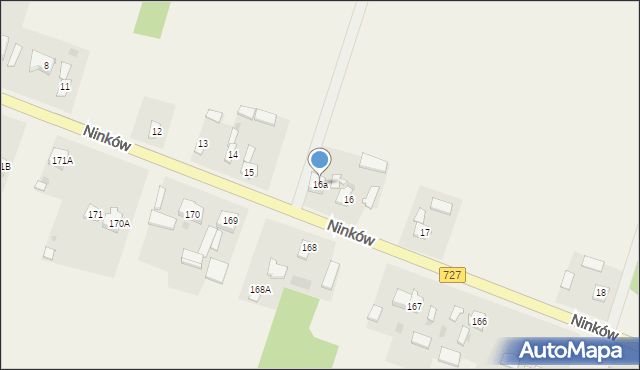 Ninków, Ninków, 16a, mapa Ninków