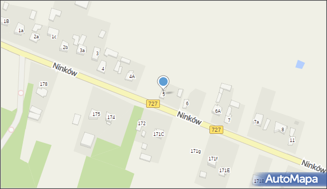 Ninków, Ninków, 5, mapa Ninków