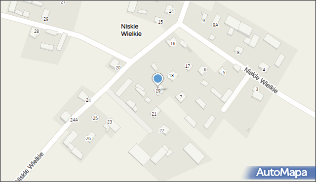 Niskie Wielkie, Niskie Wielkie, 19, mapa Niskie Wielkie