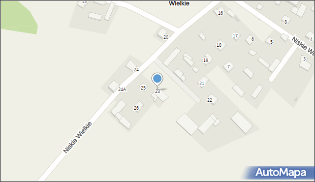 Niskie Wielkie, Niskie Wielkie, 23, mapa Niskie Wielkie