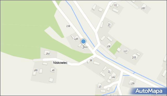 Niskowa, Niskowa, 27, mapa Niskowa