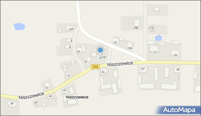 Niszczewice, Niszczewice, 13, mapa Niszczewice