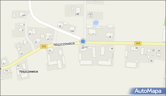 Niszczewice, Niszczewice, 40, mapa Niszczewice