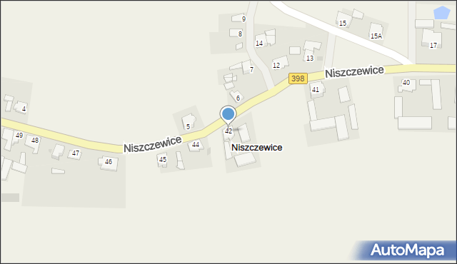 Niszczewice, Niszczewice, 42, mapa Niszczewice