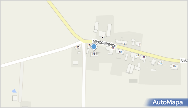 Niszczewice, Niszczewice, 53, mapa Niszczewice