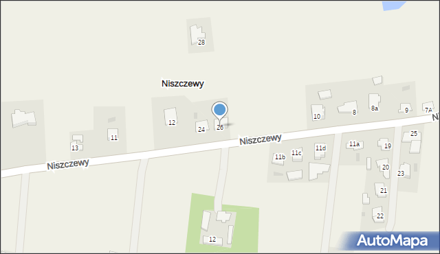 Niszczewy, Niszczewy, 26, mapa Niszczewy