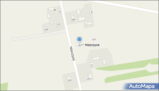 Niszczyce, Niszczyce, 11c, mapa Niszczyce