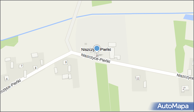 Niszczyce-Pieńki, Niszczyce-Pieńki, 10, mapa Niszczyce-Pieńki