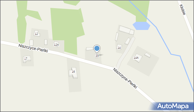 Niszczyce-Pieńki, Niszczyce-Pieńki, 13, mapa Niszczyce-Pieńki