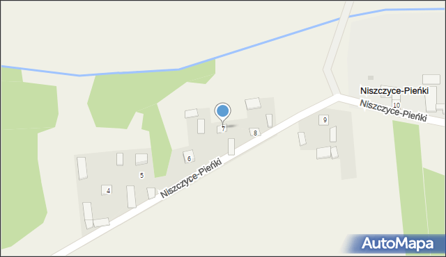 Niszczyce-Pieńki, Niszczyce-Pieńki, 7, mapa Niszczyce-Pieńki
