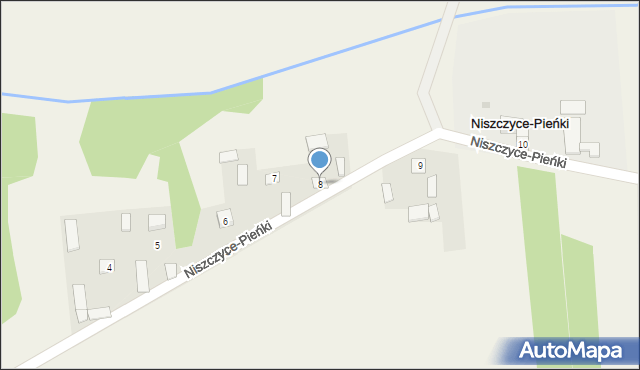 Niszczyce-Pieńki, Niszczyce-Pieńki, 8, mapa Niszczyce-Pieńki