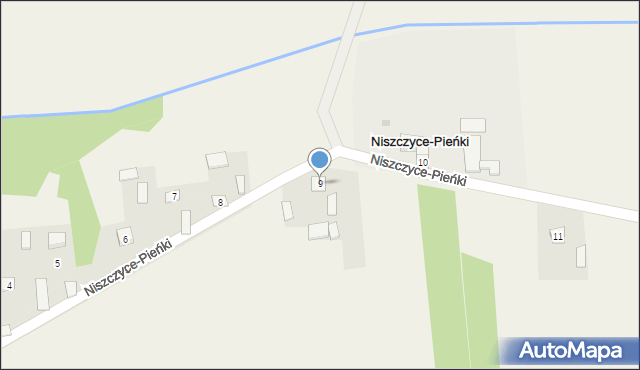 Niszczyce-Pieńki, Niszczyce-Pieńki, 9, mapa Niszczyce-Pieńki