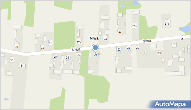 Niwa, Niwa, 26, mapa Niwa