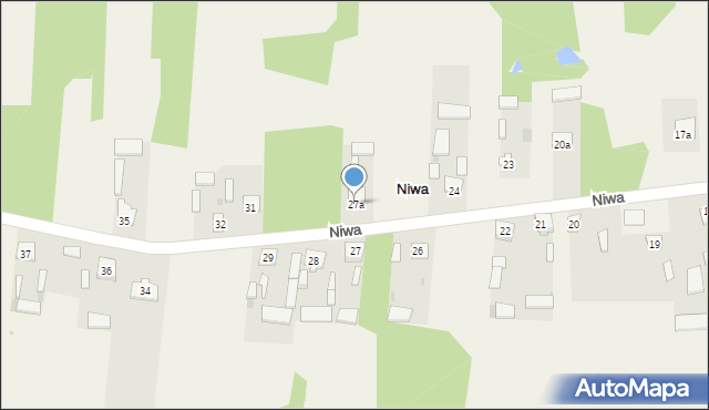 Niwa, Niwa, 27a, mapa Niwa