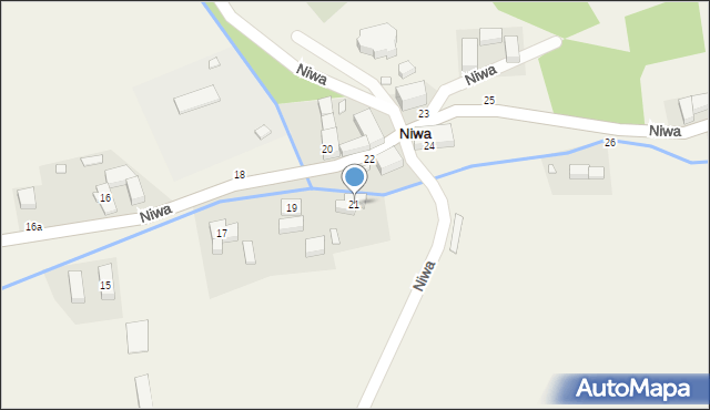 Niwa, Niwa, 21, mapa Niwa