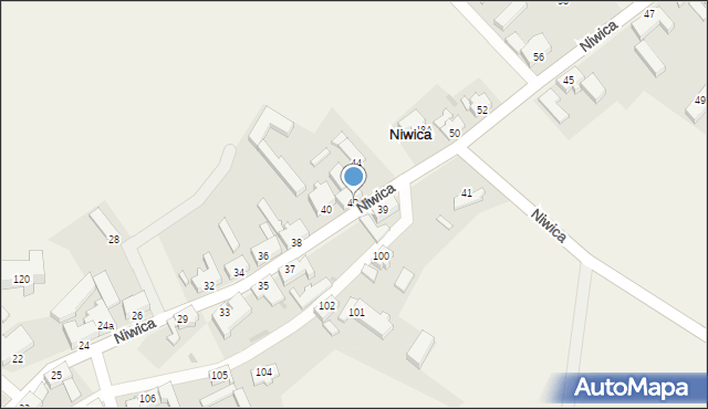 Niwica, Niwica, 42, mapa Niwica