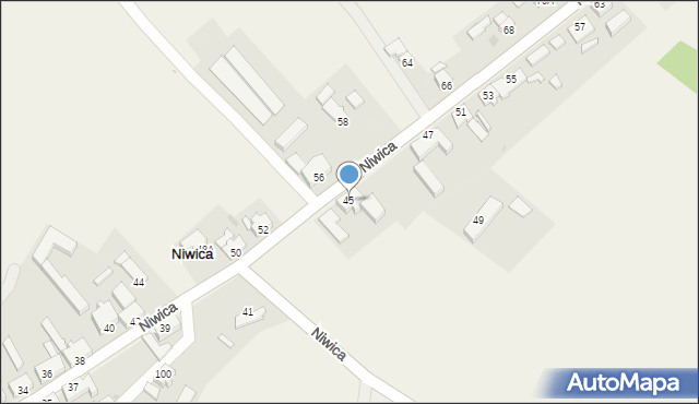 Niwica, Niwica, 45, mapa Niwica