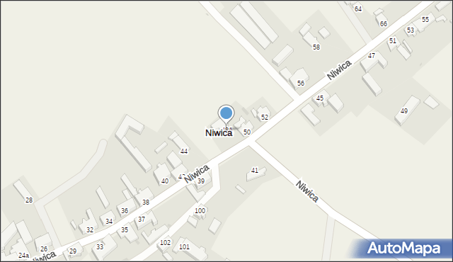 Niwica, Niwica, 48A, mapa Niwica
