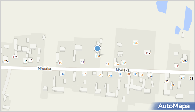 Niwiska, Niwiska, 13a, mapa Niwiska