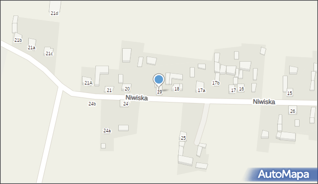 Niwiska, Niwiska, 19, mapa Niwiska