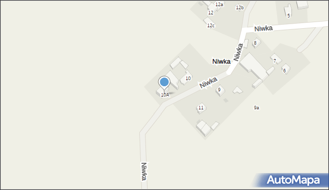 Niwka, Niwka, 10A, mapa Niwka