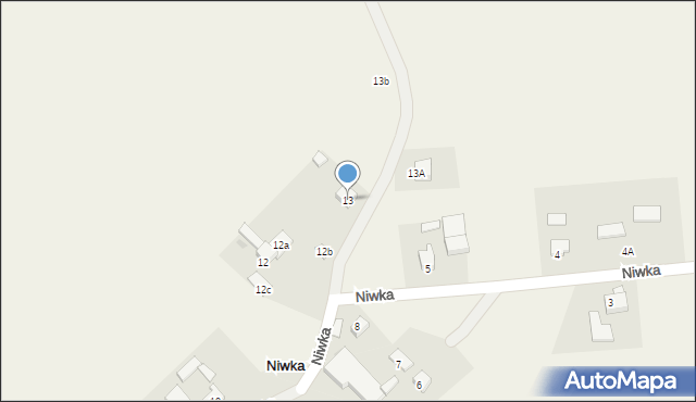 Niwka, Niwka, 13, mapa Niwka