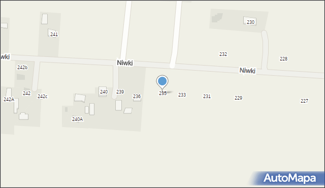 Niwki, Niwki, 235, mapa Niwki