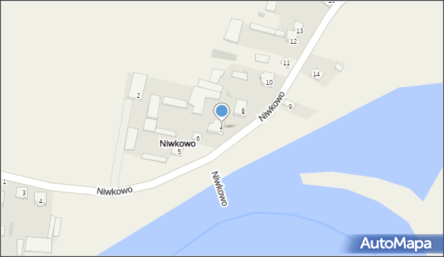 Niwkowo, Niwkowo, 7A, mapa Niwkowo