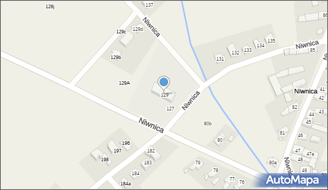 Niwnica, Niwnica, 129, mapa Niwnica