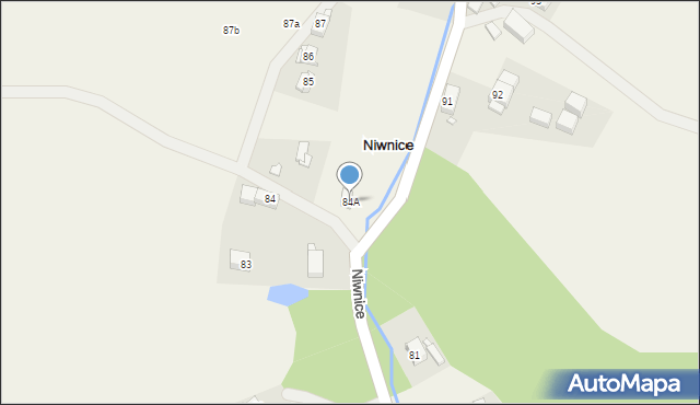 Niwnice, Niwnice, 84A, mapa Niwnice
