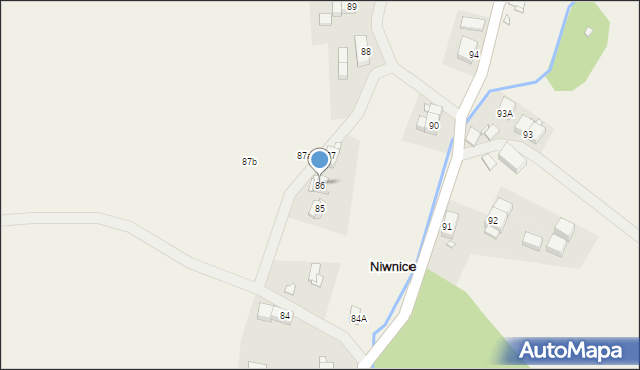 Niwnice, Niwnice, 86, mapa Niwnice