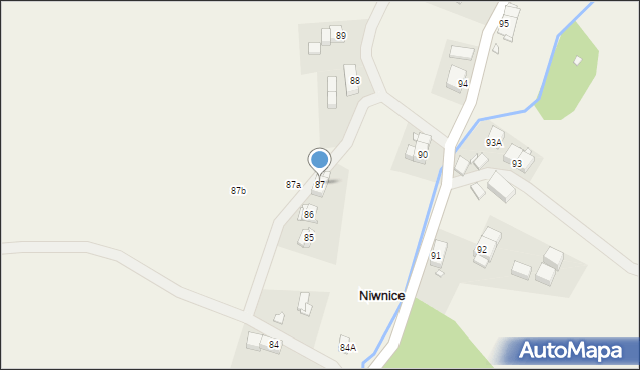 Niwnice, Niwnice, 87, mapa Niwnice