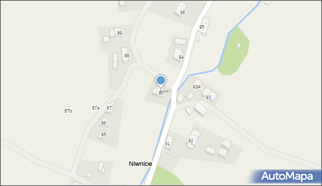 Niwnice, Niwnice, 90, mapa Niwnice