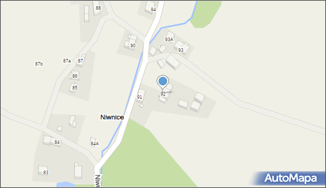 Niwnice, Niwnice, 92, mapa Niwnice