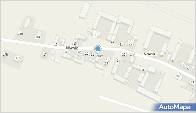 Niwnik, Niwnik, 21A, mapa Niwnik