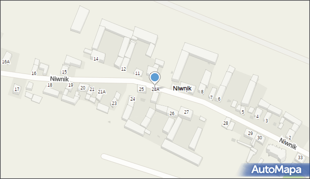 Niwnik, Niwnik, 24A, mapa Niwnik