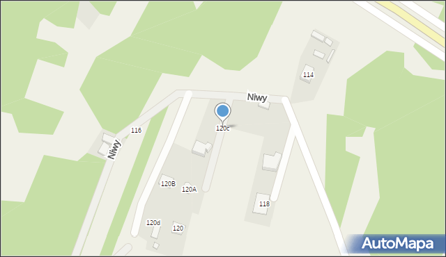 Niwy, Niwy, 120c, mapa Niwy